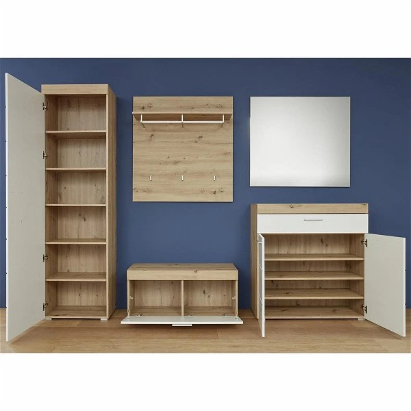 Trendteam Amanda Garderobe Kombination 5-teilig Asteiche 4 Trendteam Amanda Garderobe Kombination 5-teilig Asteiche – Bild 2