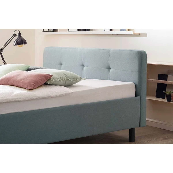 Meise Möbel Amelie Polsterbett Stoffbezug Eisblau Holzfuß Graphit 180 X 200 Cm 5 Meise Möbel Amelie Polsterbett Stoffbezug Eisblau Holzfuß Graphit 180 X 200 Cm – Bild 3