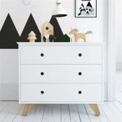 Nature Kid Ancona Kommode Weiß Drei Schubladen 6 Nature Kid Ancona Kommode Weiß Drei Schubladen -Kinder Geschäft ancona kommode weiss 3 drawer ambiente 1500x1500 1 gr