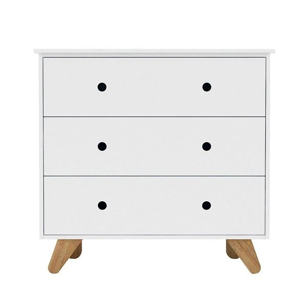 Nature Kid Ancona Kommode Weiß Drei Schubladen 3 Nature Kid Ancona Kommode Weiß Drei Schubladen