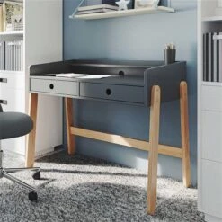 Nature Kid Ancona Schreibtisch Grau/natur -Kinder Geschäft ancona schreibtisch grau 2