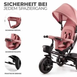 Kinderkraft AVEO Dreirad Rose Pink -Kinder Geschäft aveo rose pink 7 de