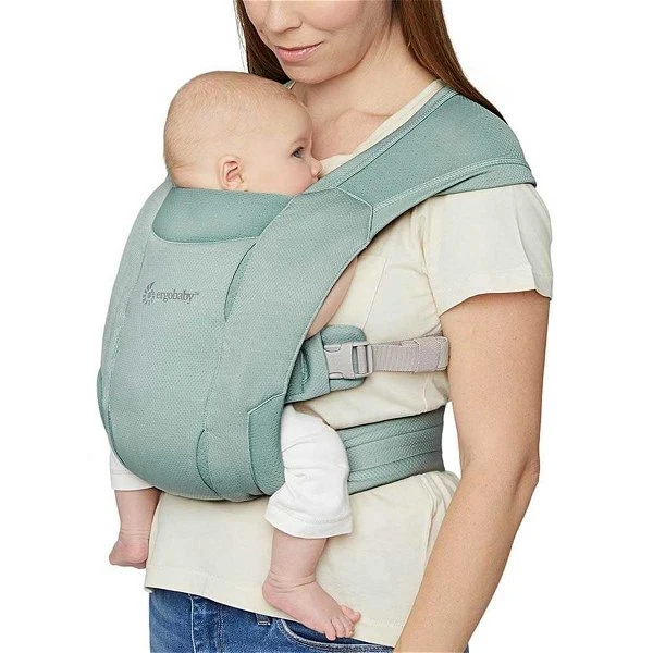 Ergobaby Embrace Soft Air Mesh Sage Babytrage Für Neugeborene 4 Ergobaby Embrace Soft Air Mesh Sage Babytrage Für Neugeborene – Bild 2