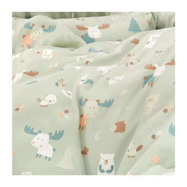 Alvi Birthe Stubenwagen Weiß Komplettset Matratze, Himmelstange & Garnitur Baby Forest 4 Alvi Birthe Stubenwagen Weiß Komplettset Matratze, Himmelstange & Garnitur Baby Forest – Bild 2