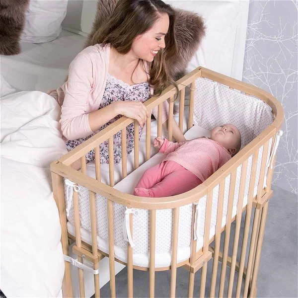 Babybay Boxspring Comfort Plus Beistellbett Natur Lackiert Extra Belüftet 4 Babybay Boxspring Comfort Plus Beistellbett Natur Lackiert Extra Belüftet – Bild 2