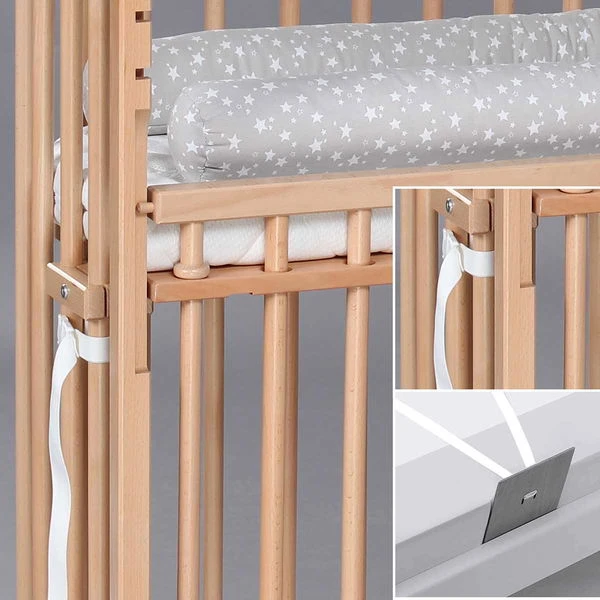 Babybay Boxspring Comfort Plus Beistellbett Natur Lackiert Extra Belüftet 6 Babybay Boxspring Comfort Plus Beistellbett Natur Lackiert Extra Belüftet – Bild 4