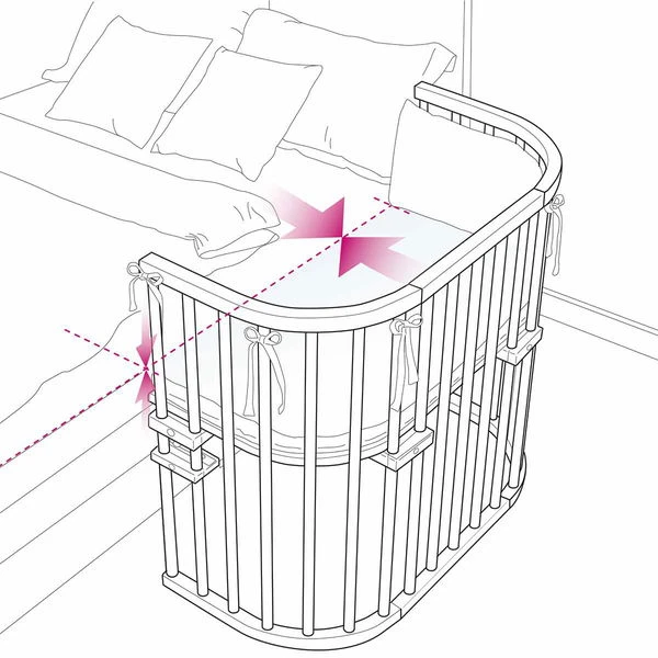 Babybay Boxspring Comfort Plus Beistellbett Natur Lackiert Extra Belüftet 8 Babybay Boxspring Comfort Plus Beistellbett Natur Lackiert Extra Belüftet – Bild 6