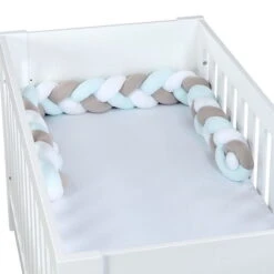 Babybay Nestchenschlange Geflochten Für Kinderbetten Weiß/beige/aqua 10 Babybay Nestchenschlange Geflochten Für Kinderbetten Weiß/beige/aqua -Kinder Geschäft babybay kinderbett nestchenschlange geflochten weiss beige aqua 501971 004