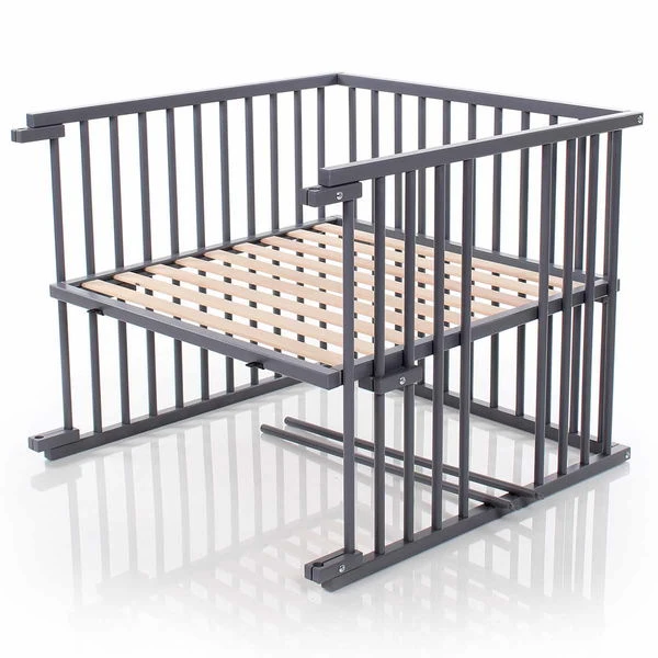 Babybay Original Umbausatz Zum Kinderbett Schiefergrau Lackiert 4 Babybay Original Umbausatz Zum Kinderbett Schiefergrau Lackiert – Bild 2