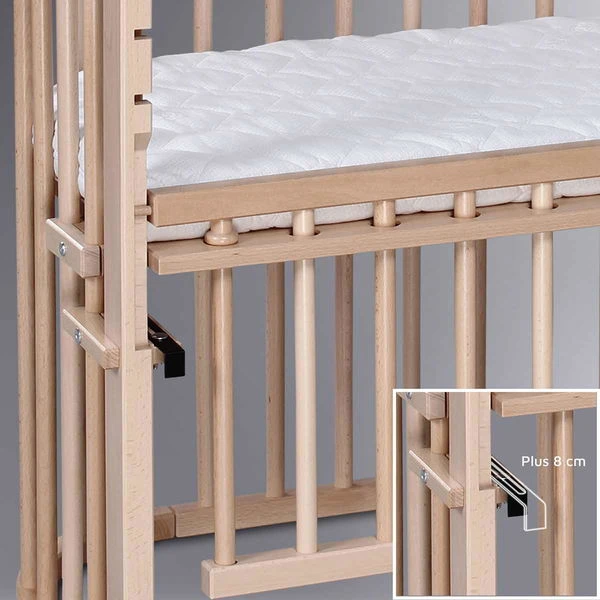 Babybay Maxi Comfort Plus Beistellbett Natur Lackiert Extra Belüftet 6 Babybay Maxi Comfort Plus Beistellbett Natur Lackiert Extra Belüftet – Bild 4