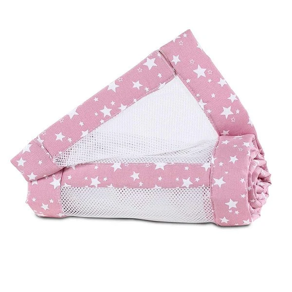 Babybay Nestchen Mesh-Piqué Für Original Beere, Mit Sternen Weiß 3 Babybay Nestchen Mesh-Piqué Für Original Beere, Mit Sternen Weiß