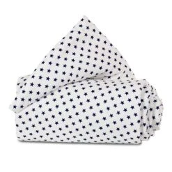 Babybay Nestchen Organic Cotton Für Original Weiß, Mit Sternen Blau