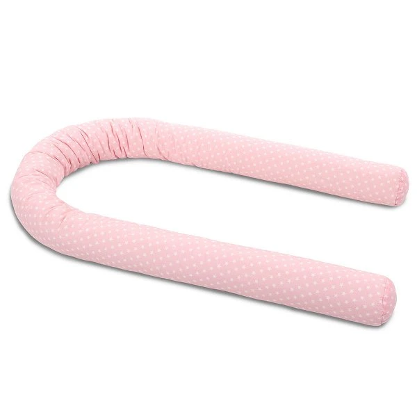 Babybay Nestchenschlange Organic Cotton Rose, Mit Sternen Weiß 3 Babybay Nestchenschlange Organic Cotton Rose, Mit Sternen Weiß