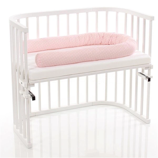 Babybay Nestchenschlange Organic Cotton Rose, Mit Sternen Weiß 4 Babybay Nestchenschlange Organic Cotton Rose, Mit Sternen Weiß – Bild 2