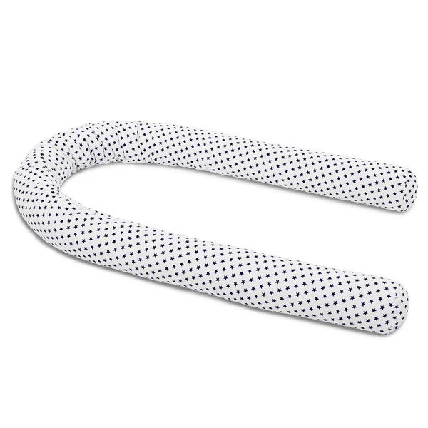 Babybay Nestchenschlange Organic Cotton Weiß, Mit Sternen Blau 3 Babybay Nestchenschlange Organic Cotton Weiß, Mit Sternen Blau