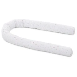 Babybay Nestchenschlange Piqué Weiß, Mit Sternemix Sand/beere