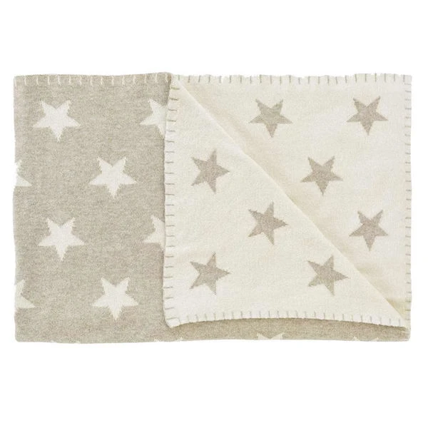 Schardt Kuscheldecke Big Star Melange Beige 95x120 Schmusedecke - 100% Baumwolle 3 Schardt Kuscheldecke Big Star Melange Beige 95x120 Schmusedecke - 100% Baumwolle