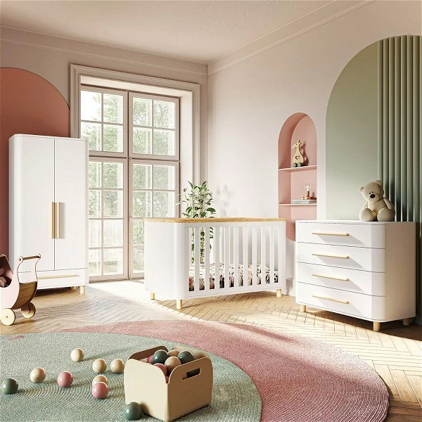 Nature Kid Babyzimmer Set Milan 2-türig 3-teilig 2 Nature Kid Babyzimmer Set Milan 2-türig 3-teilig