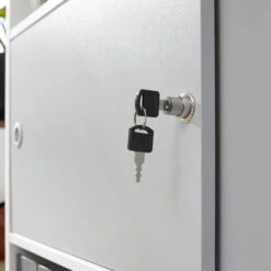 Trendteam Basix Regal Mit Schiebetüren Weiß/grau -Kinder Geschäft basix b 1709 012 01 detail schloss 20200217