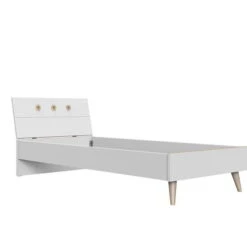 Wimex Billund Jugendbett 90x200 Cm Weiß / Eiche Sägerau