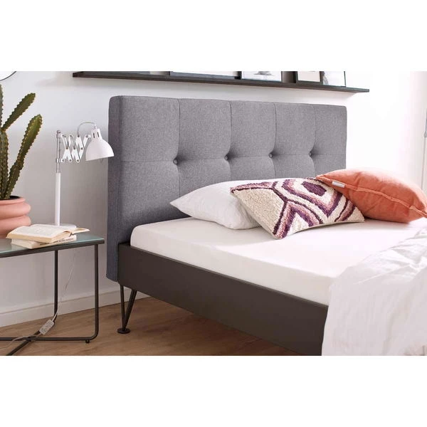 Meise Möbel Boston Metallbett Hellgrau 180 X 200 Füße Wählbar Kopfteil Gesteppt 7 Meise Möbel Boston Metallbett Hellgrau 180 X 200 Füße Wählbar Kopfteil Gesteppt – Bild 5