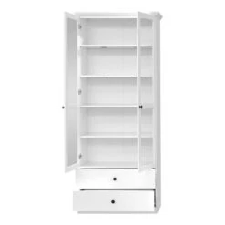 Trendteam Baxter Anbauwand 4-teilig Weiß Dekor | Breit -Kinder Geschäft brandson baxter wo 1860 131 01 frontal geoeffnet freisteller 2