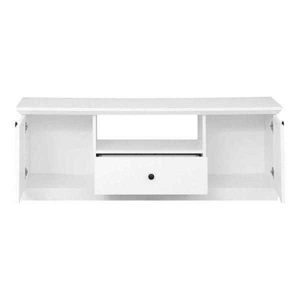 Trendteam Baxter TV-Lowboard Schmal Weiß Dekor 4 Trendteam Baxter TV-Lowboard Schmal Weiß Dekor – Bild 2
