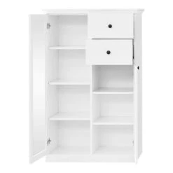 Trendteam Baxter Anbauwand 2-teilig Weiß Dekor | Schmal Klein -Kinder Geschäft brandson baxter wo 1860 860 01 dynamisch geoeffnet freisteller 5