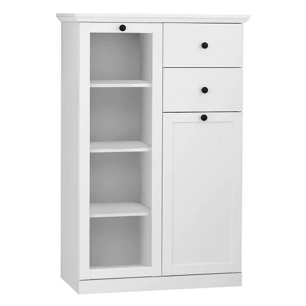 Trendteam Baxter Vitrine Klein Weiß Dekor 3 Trendteam Baxter Vitrine Klein Weiß Dekor