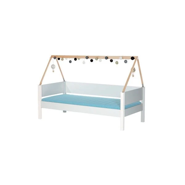 Manis-h Hausbett SAGA 90x200 Cm Einfarbig Incl. Dachgiebel - 20 Farben Wählbar 3 Manis-h Hausbett SAGA 90x200 Cm Einfarbig Incl. Dachgiebel - 20 Farben Wählbar