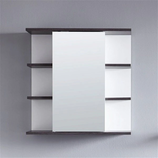 Trendteam San Diego Spiegelschrank Weiß / Rauchsilber 3 Trendteam San Diego Spiegelschrank Weiß / Rauchsilber