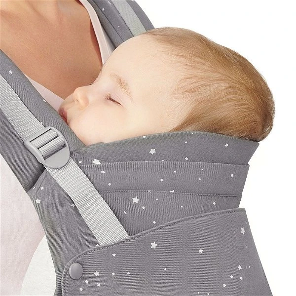 Kinderkraft Huggy Babytrage Grey Sichere, Ergonomische Position 3 Kinderkraft Huggy Babytrage Grey Sichere, Ergonomische Position