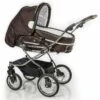 HESBA Condor Coupe Kinderwagen Außen 888 Innen 700 Teilleder Schwenkbare Vorderräder, Ledergriff Dunkelbraun -Kinder Geschäft condor coupe 2 25swsl fb888 700 lg darkbrown