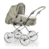 HESBA Condor Coupe Kinderwagen Außen 274 Innen 232 Räder Weiß 30 Cm, Ledergriff Greige -Kinder Geschäft condor coupe 300eva fb274 232 lg greige 1