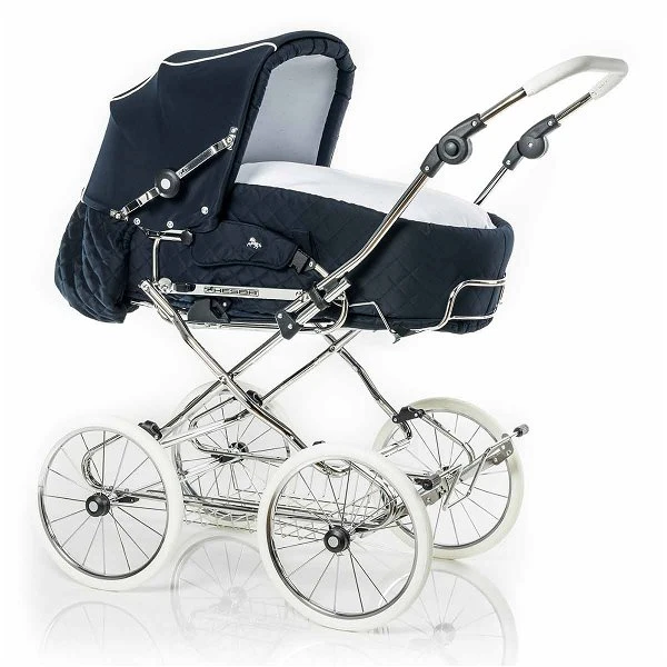 HESBA Corrado Kinderwagen Außen 522 Innen 177 Räder Weiß 30 Cm, Ledergriff Weiß 3 HESBA Corrado Kinderwagen Außen 522 Innen 177 Räder Weiß 30 Cm, Ledergriff Weiß