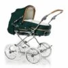 HESBA Corrado Kinderwagen Außen 647 Innen 250 Teilleder Räder Weiß 30 Cm, Ledergriff Hellbraun -Kinder Geschäft corrado 300eva fb647 250 lg hellbraun
