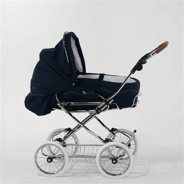 HESBA Condor Coupe Kinderwagen Außen 503 Innen 173 Räder Weiß 25 Cm, Ledergriff Hellbraun 16 HESBA Condor Coupe Kinderwagen Außen 503 Innen 173 Räder Weiß 25 Cm, Ledergriff Hellbraun – Bild 14