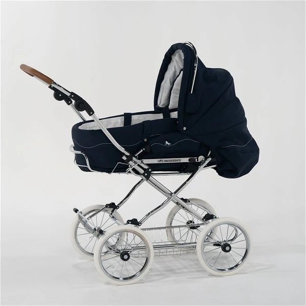 HESBA Condor Coupe Kinderwagen Außen 503 Innen 173 Räder Weiß 25 Cm, Ledergriff Hellbraun 9 HESBA Condor Coupe Kinderwagen Außen 503 Innen 173 Räder Weiß 25 Cm, Ledergriff Hellbraun – Bild 7