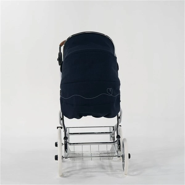 HESBA Condor Coupe Kinderwagen Außen 503 Innen 173 Räder Weiß 25 Cm, Ledergriff Hellbraun 10 HESBA Condor Coupe Kinderwagen Außen 503 Innen 173 Räder Weiß 25 Cm, Ledergriff Hellbraun – Bild 8