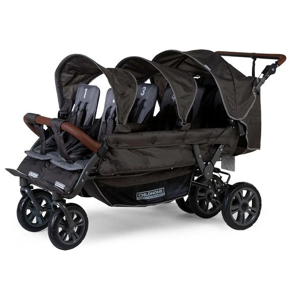 Childhome Neuer Six Seater Sechserwagen Anthrazit, Robust Und Komfortabel 3 Childhome Neuer Six Seater Sechserwagen Anthrazit, Robust Und Komfortabel