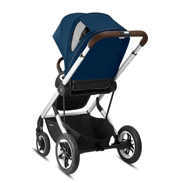 CYBEX Talos S LUX Sportwagen Navy Blue Gestell In Silver 4 CYBEX Talos S LUX Sportwagen Navy Blue Gestell In Silver – Bild 2