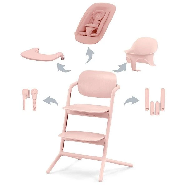 CYBEX LEMO 4in1 Hochstuhl Set Pearl Pink 3 CYBEX LEMO 4in1 Hochstuhl Set Pearl Pink