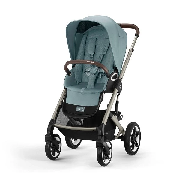 CYBEX Talos S LUX Kinderwagen Bundle Sky Blue Gestell In Taupe 4 CYBEX Talos S LUX Kinderwagen Bundle Sky Blue Gestell In Taupe – Bild 2
