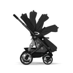 CYBEX Talos S LUX Kinderwagen Bundle Moon Black Gestell In Black 12 CYBEX Talos S LUX Kinderwagen Bundle Moon Black Gestell In Black -Kinder Geschäft cyb 22 int y270 talosslux blk moob folding steps 1