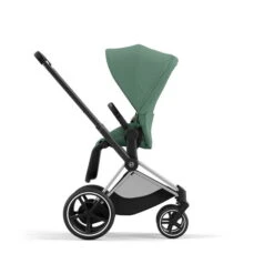 CYBEX E-PRIAM Sportwagen Leaf Green Gestell Wählbar New Generation -Kinder Geschäft cyb 23 int y270 e priam chbh legr rwf print medium