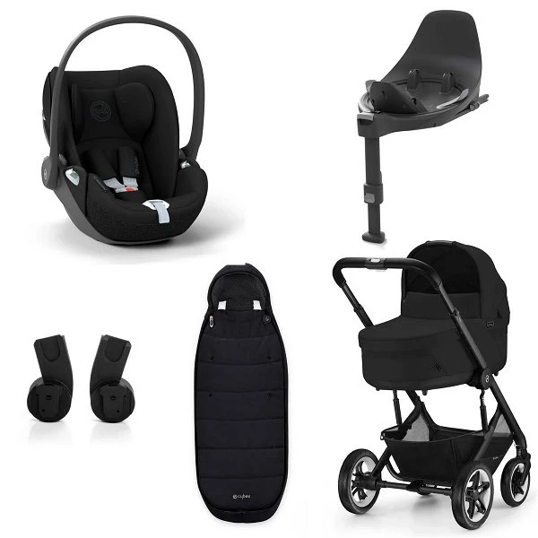 CYBEX Talos S LUX Kinderwagen Bundle Moon Black Gestell In Black 3 CYBEX Talos S LUX Kinderwagen Bundle Moon Black Gestell In Black