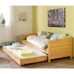 Relita NINA Einzelbett Buche Massiv Natur 90 X 200 Cm, Inkl. Ausziehbett 7 Relita NINA Einzelbett Buche Massiv Natur 90 X 200 Cm, Inkl. Ausziehbett -Kinder Geschäft eb nina natur 2 gr 1