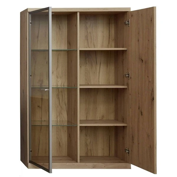 Trendteam Echo Vitrine Halbhoch Artisan Eiche Melamin 4 Trendteam Echo Vitrine Halbhoch Artisan Eiche Melamin – Bild 2