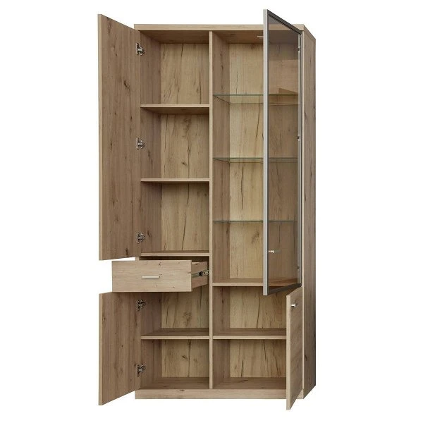 Trendteam Echo Vitrine Hoch Artisan Eiche Melamin 4 Trendteam Echo Vitrine Hoch Artisan Eiche Melamin – Bild 2