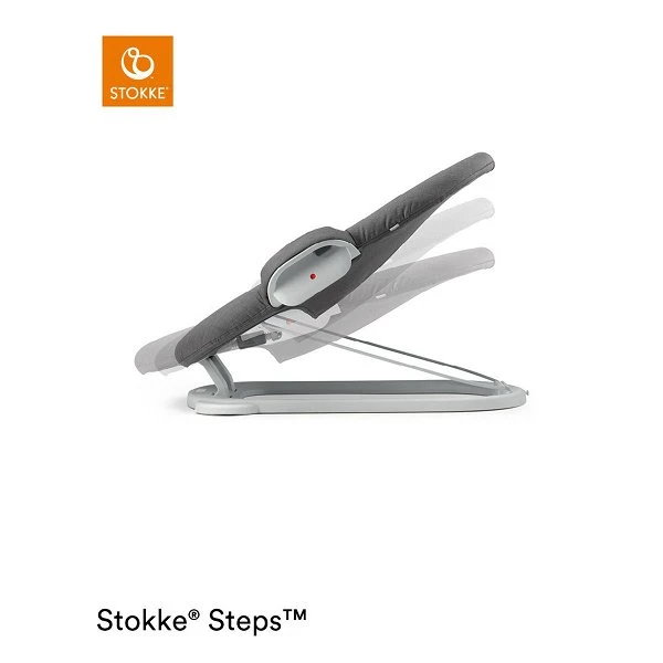 Stokke® Steps™ Bouncer White Deep Grey Babywippe Passend Zum Hochstuhl 4 Stokke® Steps™ Bouncer White Deep Grey Babywippe Passend Zum Hochstuhl – Bild 2